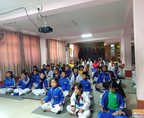 Celebrating World Meditation Day at Prime Global School